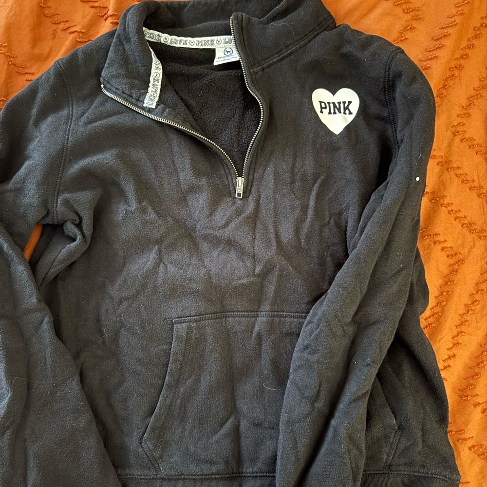Black PINK Quarter-Zip Pullover